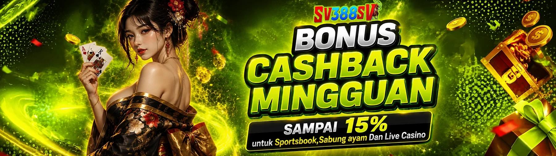 Bonus Cashback Sampai 15% 